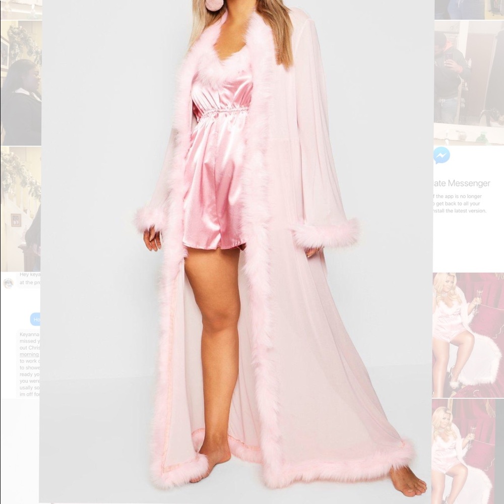 Fluffy luxury robe
